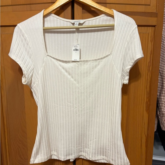 Banana Republic Wide-Ribbed Cap-Sleeve Top - Picture 2 of 3